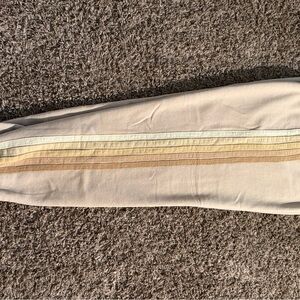 Aviator Nation Cream and Gold Stripe Sweatpants